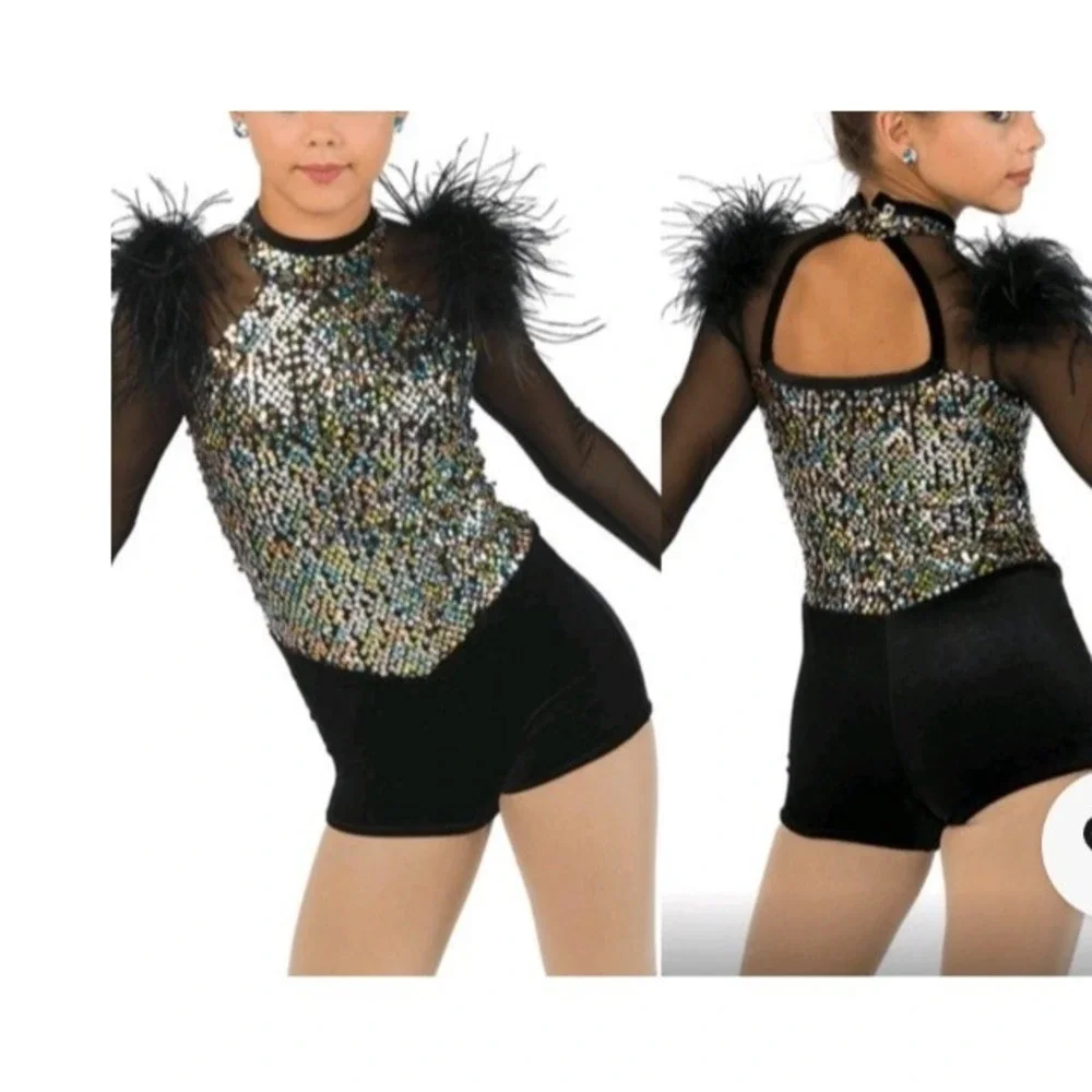 A wish come true Sequence costume leotard feather 222387 Did Ya  MA Medium adult